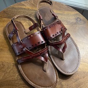 Mossimo Women's Faux Leather Sandal Size 9 EUC